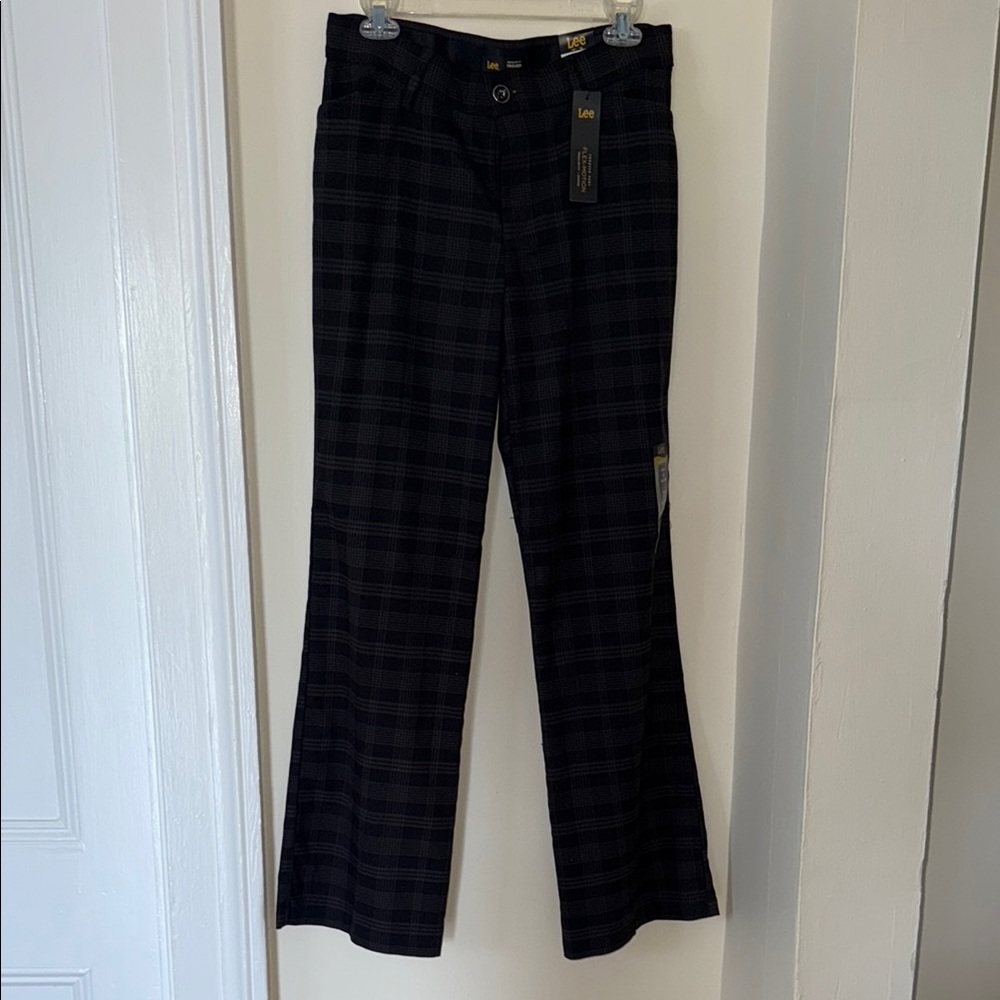 Lee Dark Checkered Trousers